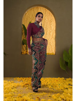 DIVYA SAMAL - Rangat Red Top With Pant