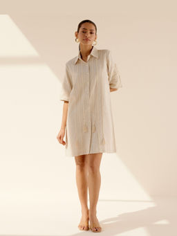 TRISARA - Sand A Line Knee Length Dress