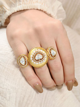 Joules By Radhika - Ethereal Polki Ring