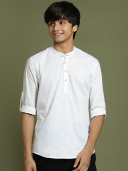 Vastramay - Boys White Short Kurta