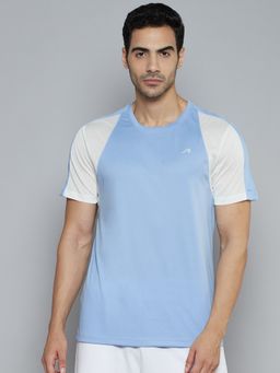 Alcis - Men Blue Solid Slim Fit T-shirt