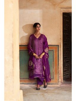 PINK CITY BY SARIKA - Women's Mandala Kurta with Pant and Dupatta (Set of 3)