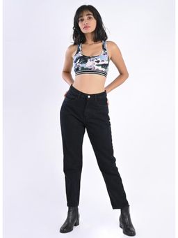 FREAKINS - Black Mom High Ankle Jeans