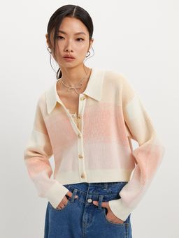 Pomelo - Gradient Knit Cardigan - Multi Color