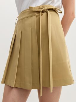 Pomelo - Pleated Skirt - Beige