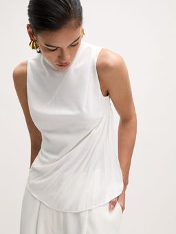 Pomelo - Pleated Top - Ivory