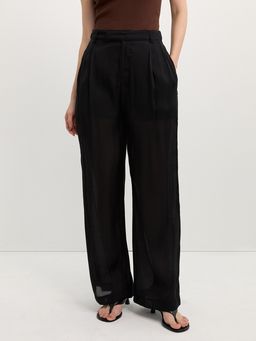 Pomelo - Wide-Leg Trousers - Black