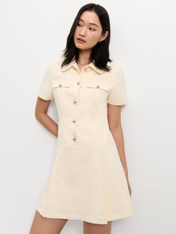 Pomelo - Button-Up Dress - Ivory