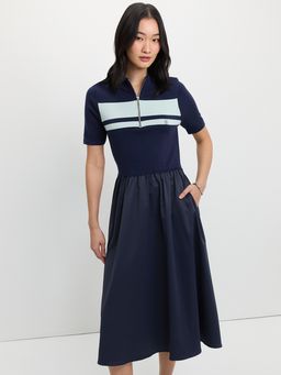Pomelo - Polo Dress - Navy