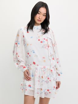 Pomelo - Floral Dress - Cream