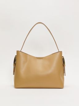 Pomelo - Belted Shoulder Bag - Light Brown