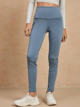 COLOR CAPITAL - Blue Solid Tights