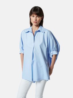 Silvian Heach - Blue Solid Regular Fit Shirt