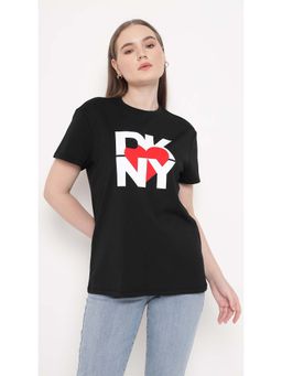 DKNY - White Solid Regular Fit T-Shirt