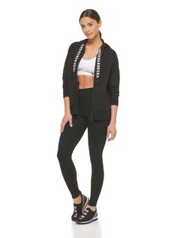 DKNY - Black Solid Regular Fit Hoodie