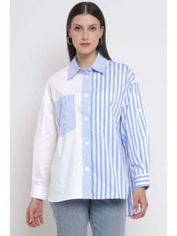 Diana Gallesi - White Stripes Regular Fit Shirt