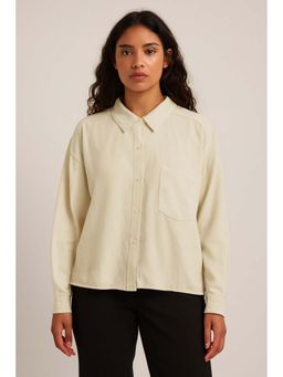 NOBARR - Beige Solid Regular Fit Shirt