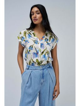 Salsa Jeans - White Printed Regular Fit Shirt