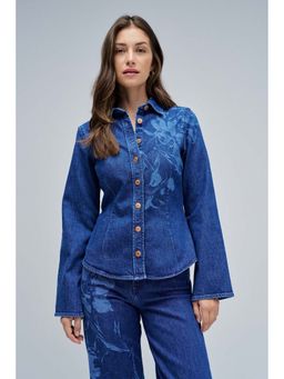 Salsa Jeans - Blue Solid Regular Fit Shirt
