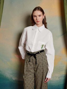 Sister Jane - White Solid Regular Fit Shirt