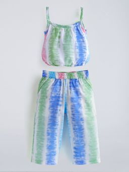 Hopscotch - Multi-Color 2-Pc Tie And Dye Blouse And Pants