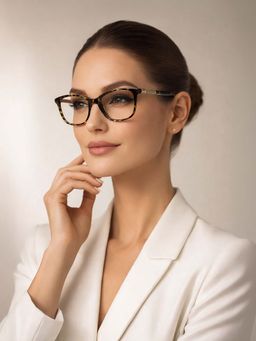 Guess - Eyewear For Women With Shiny Brown Demi Acetate Frame - (50)