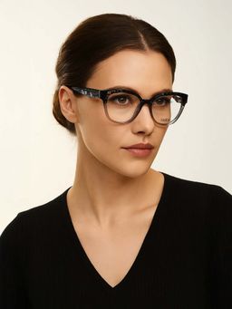 Guess - Eyewear For Women With Shiny Grey Black Gradient Acetate Frame - (53)