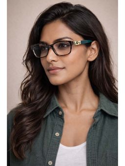 Guess - Eyewear for Women with Shiny Dark Green Demi Acetate Frame (53)
