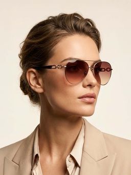 Guess - Women Gradient Brown Lens Pilot Sunglass GUS001586133FSG (61)