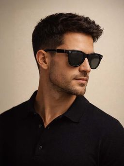 Police - Men Full UV Protected Green Lens Square Sunglasses (52)