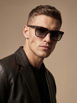 Police - Men Full UV Protected Grey Lens Square Sunglasses (54)