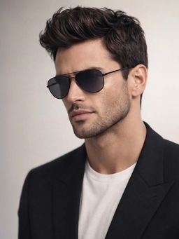 Police - Full Rim Pilot Shaped Sunglasses for Men -SPLP20K57672SG (57)