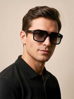 Police - Full Rim Square Shaped Sunglasses for Men -SPLP28K56703SG (56)