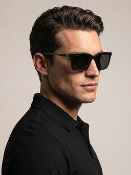 Police - Full Rim Rectangular Shaped Sunglasses for Men -SPLP31K56700PSG (56)