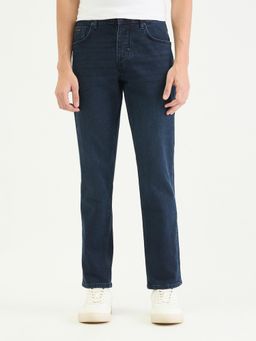 Antony Morato - Men Slim Straight Fit Navy Blue Solid Jeans