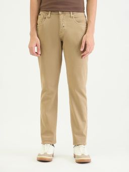 Antony Morato - Men Tapered Fit Beige Solid Jeans