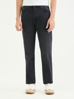 Antony Morato - Men Straight Fit Black Solid Pure Cotton Jeans