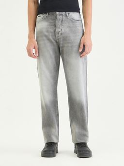 Antony Morato - Men Straight Fit Grey Solid Pure Cotton Jeans