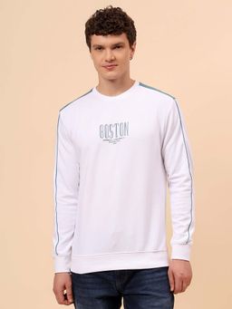 Cantabil - Men White Regular Fit T-Shirt
