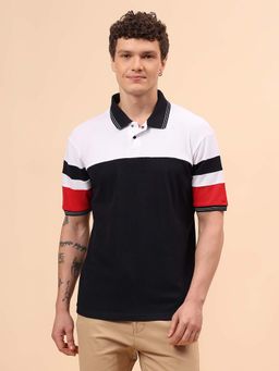 Cantabil - Men Multi-Color Regular Fit Polo T-Shirt