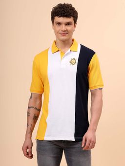 Cantabil - Men Multi-Color Regular Fit Polo T-Shirt