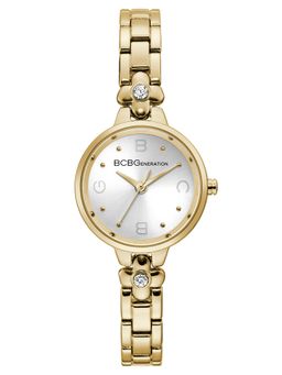 BCBGMAXAZRIA - GENERATION Quartz Crystals Silver Round Dial Women's Watch - GN50724003
