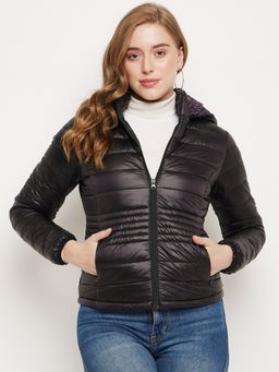 Madame - Black Hooded Puffer Jacket