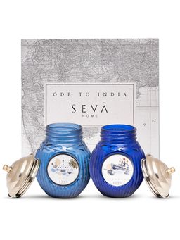 SEVA HOME - Ode To India Collection Srinagar & Goa Essence Scented Candle Gift Set-2 PCs