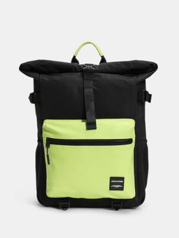 Jack & Jones - Colorblock Roll-Top Backpack - Yellow