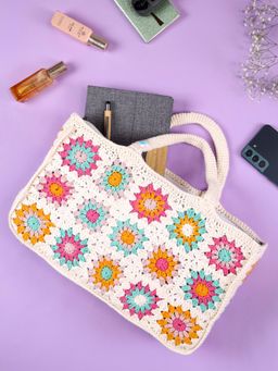 Magic Needles - Handmade Cute Crochet Handbag - Multi-Color