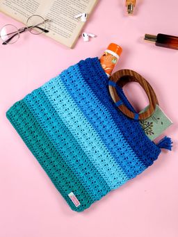 Magic Needles - Handmade Cotton Handbag - Multi-Color