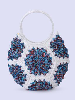 Magic Needles - Cute Handmade Hexagon Handbag - White