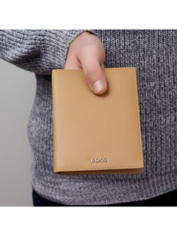Hugo Boss - Vertical Grained Camel Money Wallet - Tan
