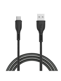 Portronics - Konnect Plus POR-1028, 1.2M Type-C Cable for All Type C Smartphones (Black)